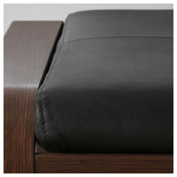 Табурет для ног ПОЭНГ, коричневый, Смидиг черный - фото 3