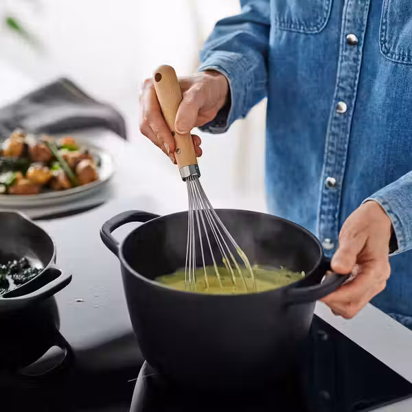 VARDAGEN Венчик - нержавеющ сталь/бук 30 см - фото 3