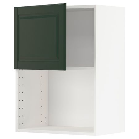 Навесной шкаф для СВЧ-печи, белый/Будбин темно-зеленый 60x80 см IKEA METOD МЕТОД 494.463.49