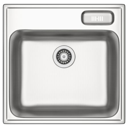 Мойка одинарная врезная БУХОЛЬМЕН, нержавеющ сталь (56x55 см)