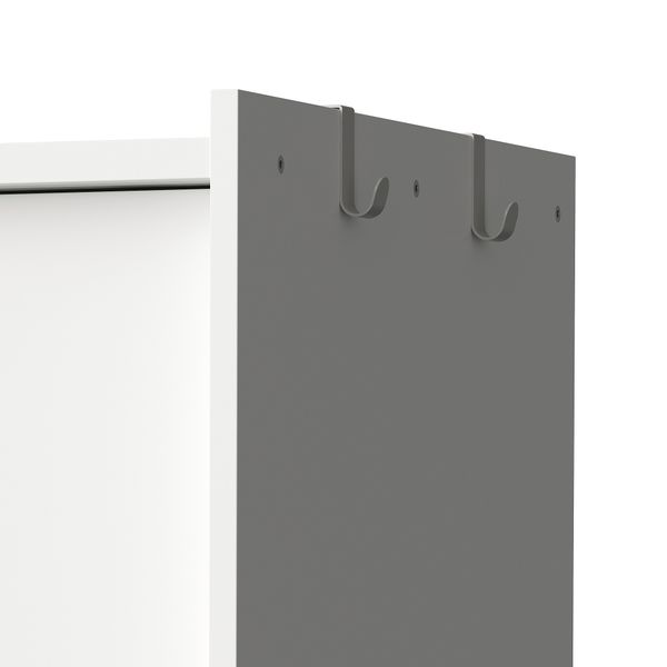 Гардероб с раздвижными дверями, белый, 80x191 см IKEA BRUKSVARA 805.758.81 - фото 8