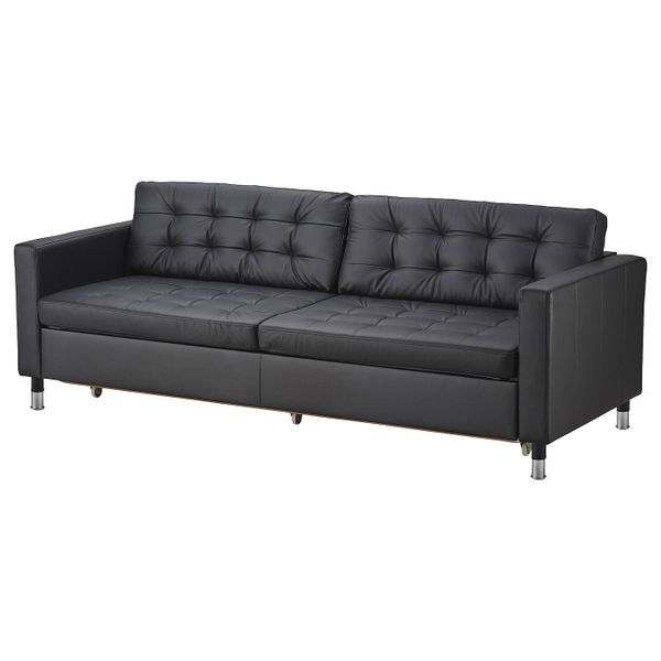 3-местный диван-кровать, Гранн/Бумстад черный-металл IKEA LANDSKRONA ЛАНДСКРУНА 792.489.08 - фото 1