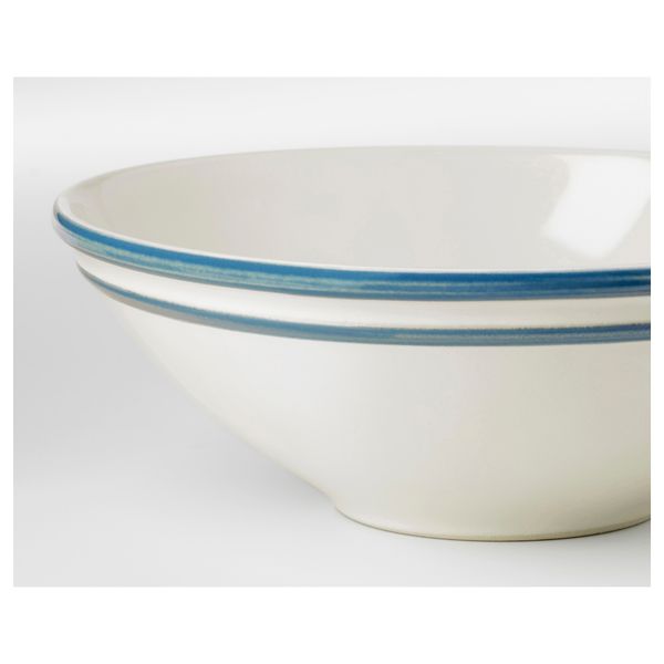 Сервировочная миска ФИНСТИЛТ, белый с оттенком, синий (19 см) - схема-чертеж с размерами