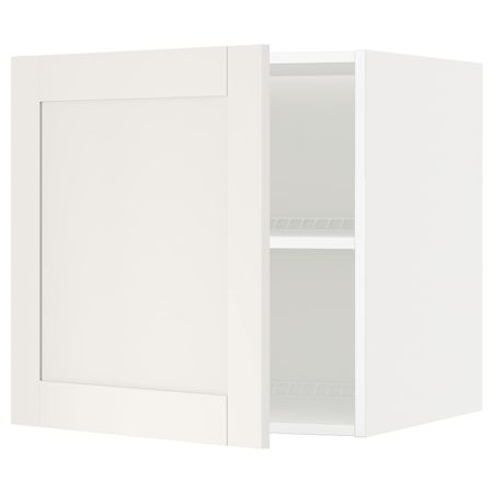 Верхний шкаф на холодильник/морозильн, белый/Сэведаль белый 60x60 см IKEA METOD МЕТОД 192.232.51