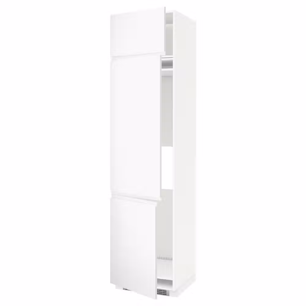 METOD Высокий шкаф д/холод/мороз/3 дверцы - фото 1