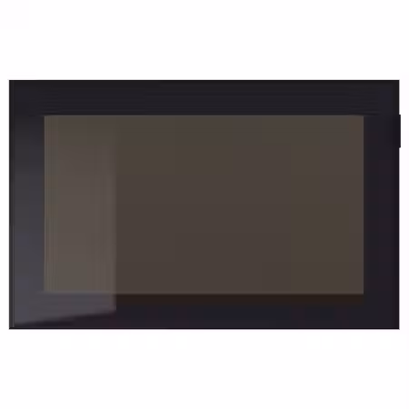 GLASSVIK Стеклянная дверь - чёрный/дымчатое стекло 60x38 см
