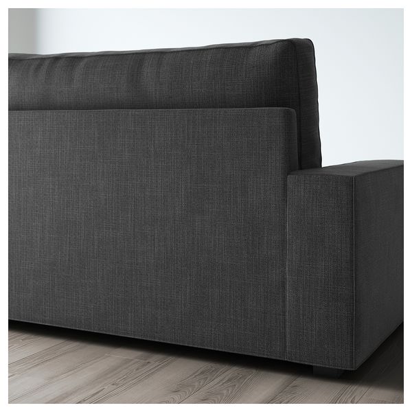 2-местный диван-кровать ВИЛАСУНД, Хилларед антрацит - схема-чертеж с размерами