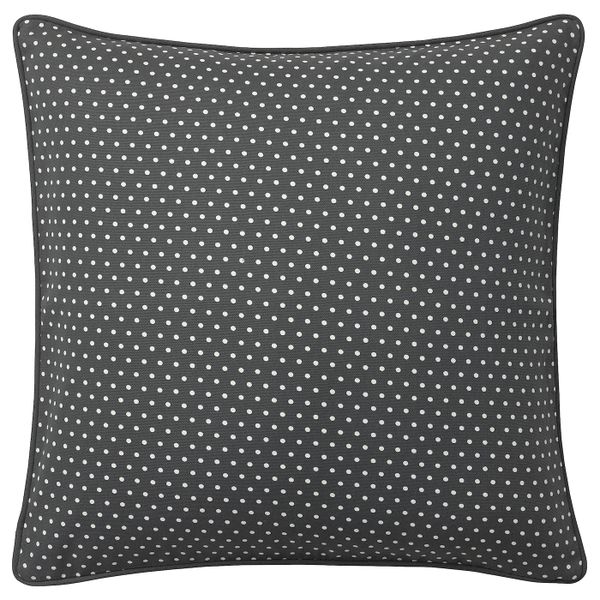 Чехол на подушку, темно-серый/белый 50x50 см IKEA MALINMARIA МАЛИНМАРИА 204.262.62 - фото 2