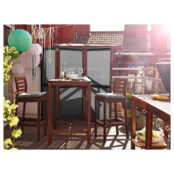 Барный стул, садовый ЭПЛАРО, коричневая морилка - фото 9