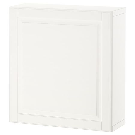 Стеллаж с дверью, белый/Смевикен белый 60x22x64 см IKEA BESTÅ БЕСТО 694.416.09
