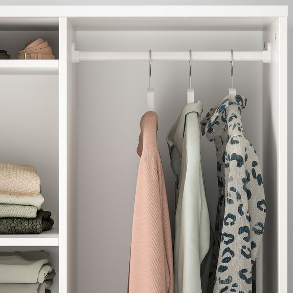 Открытый гардероб, 80x123 см, белый IKEA SYRLIG СИРЛИГVDE СЮВДЕ 704.395.73 - фото 6