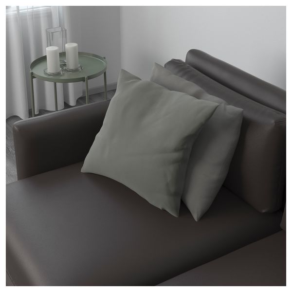 4-местный диван-кровать ВАЛЛЕНТУНА, Мурум черный - схема-чертеж с размерами