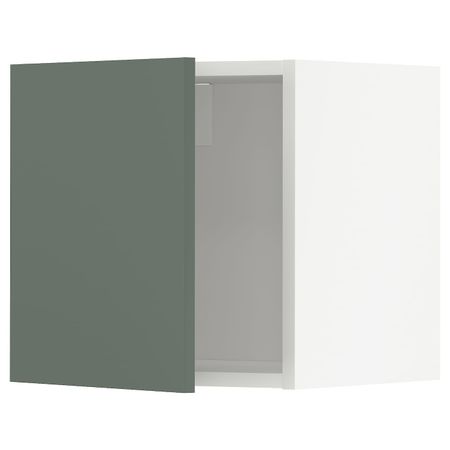 Навесной шкаф, белый/Бодарп серо-зеленый 40x40 см IKEA METOD МЕТОД 794.449.14