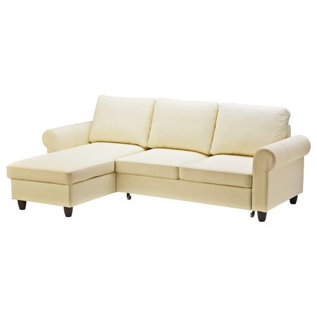 Диван-кровать с козеткой, Кимстад бежевый IKEA ФИКСХУЛЬТ 503.308.71