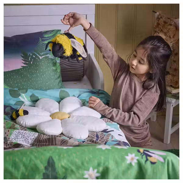 SKOGSDUVA СКОГСДУВА Мягкая игрушка - мини-шмель/чёрный желтый 8 см - фото 3