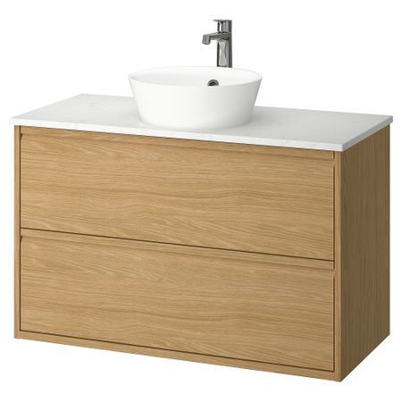 Шкаф с ящиками, раковина, смеситель IKEA KATTEVIK КАТТЕВИК, ÄNGSJÖN 095.215.76