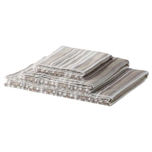 Простыня банная БЭЛКЕН, разноцветный, бежевый (100x150 см) - схема-чертеж с размерами