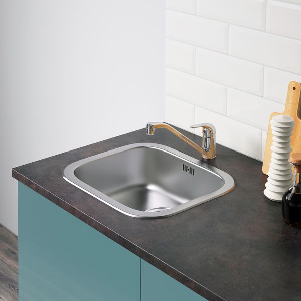 Кухня, глянцевый/синяя бирюза 240x61x220 см IKEA KNOXHULT КНОКСХУЛЬТ 494.243.90 - фото 3