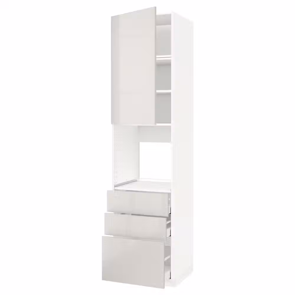 METOD / MAXIMERA Высокий шкаф д/духовки/дверь/3ящика - фото 1