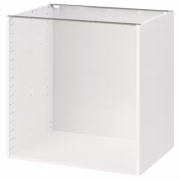 METOD Каркас напольного шкафа - белый 80x60x80 см - схема-чертеж с размерами