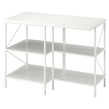 Стол разделочный, белый, 123x63.5x91 см IKEA BEGIVENHET БЕГИВЕНХЕТ 593.315.69