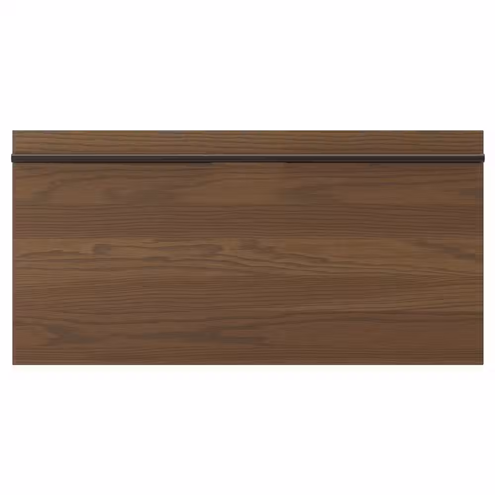 STENSTA СТЕНСТА Фронтальная панель ящика - темно-коричневый ясеневый шпон 80x40 см - фото 1