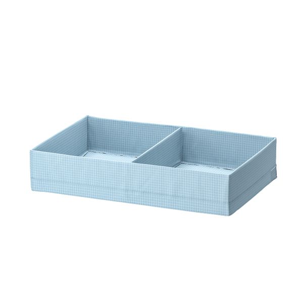 Ящик с отделениями, сине-серый 34x51x10 см IKEA STUK СТУК 504.939.19 - фото 1