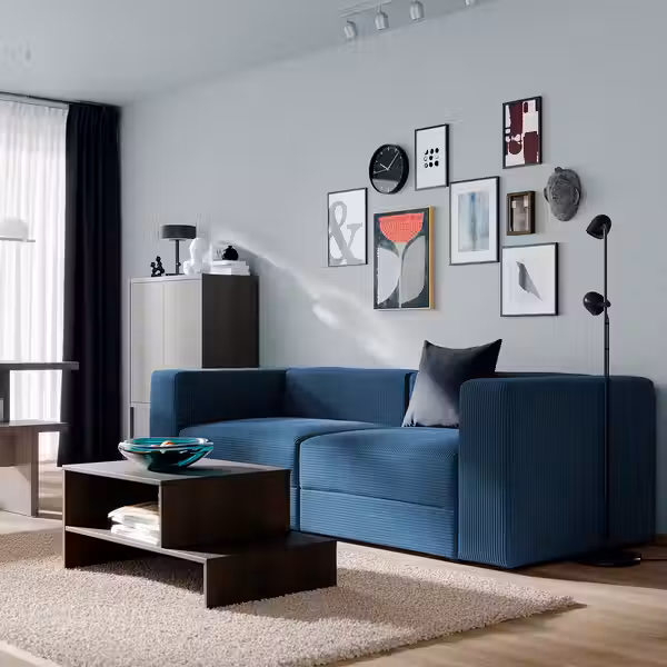 JÄTTEBO 3-местный модульный диван - самласа темно-синий - фото 2