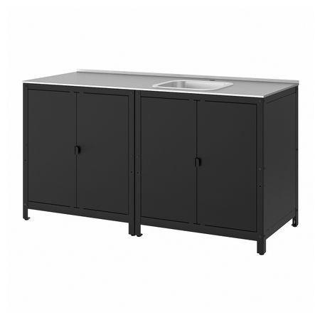 Кухонная мойка/шкаф, для/улицы, нержавеющая сталь 172x61 см IKEA GRILLSKÄR ГРИЛЛЬСКЭР 294.003.90