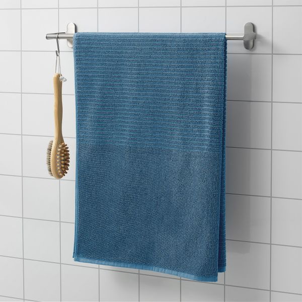 Простыня банная, синий 100x150 см IKEA VÅGSJÖN ВОГШЁН 404.880.51 - схема-чертеж с размерами