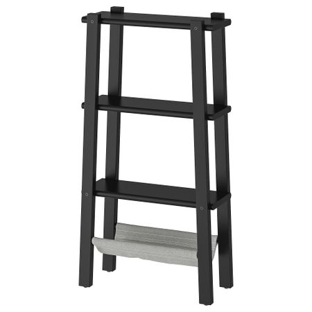 Стеллаж ВИЛЬТО, черный (47x90 см)