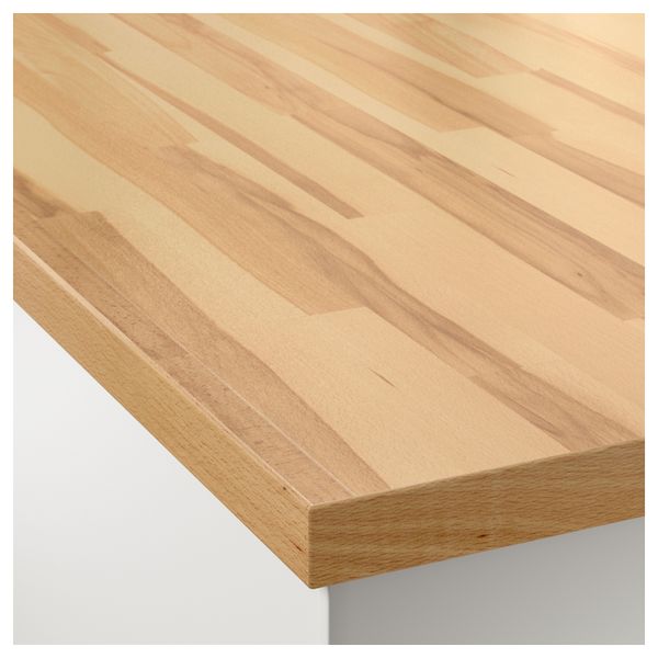 Столешница КАРЛБИ, бук - схема-чертеж с размерами