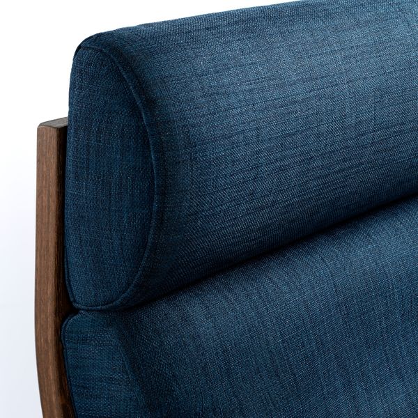 Кресло-качалка, коричневый/Шифтебу темно-синий IKEA POÄNG ПОЭНГ 393.987.92 - фото 4