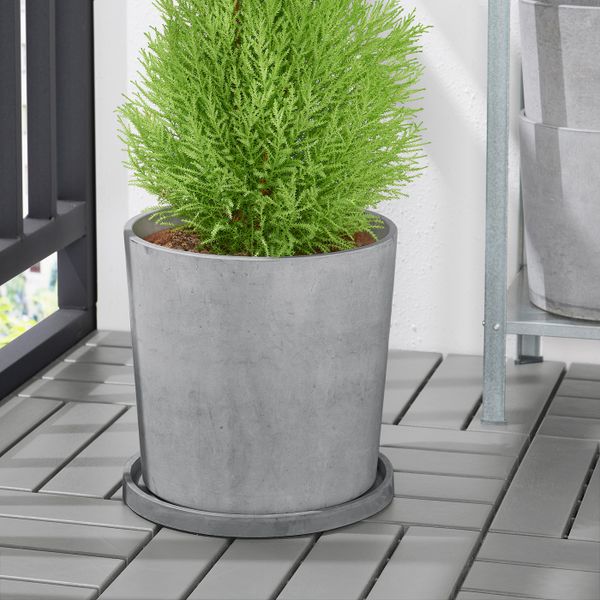 Поддон, для дома, улицы светло-серый 27 см IKEA BOYSENBÄR БОЙСЕНБЭР 004.683.85 - фото 2