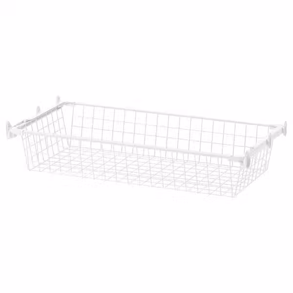 HJÄLPA Проволочн корзина с направляющими - белый 80x40 см - фото 1
