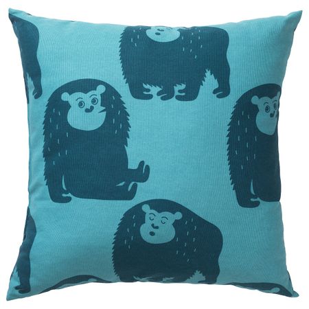 Подушка, обезьянка/синий 50x50 см IKEA ДЬЮНГЕЛЬСКОГ 003.937.57
