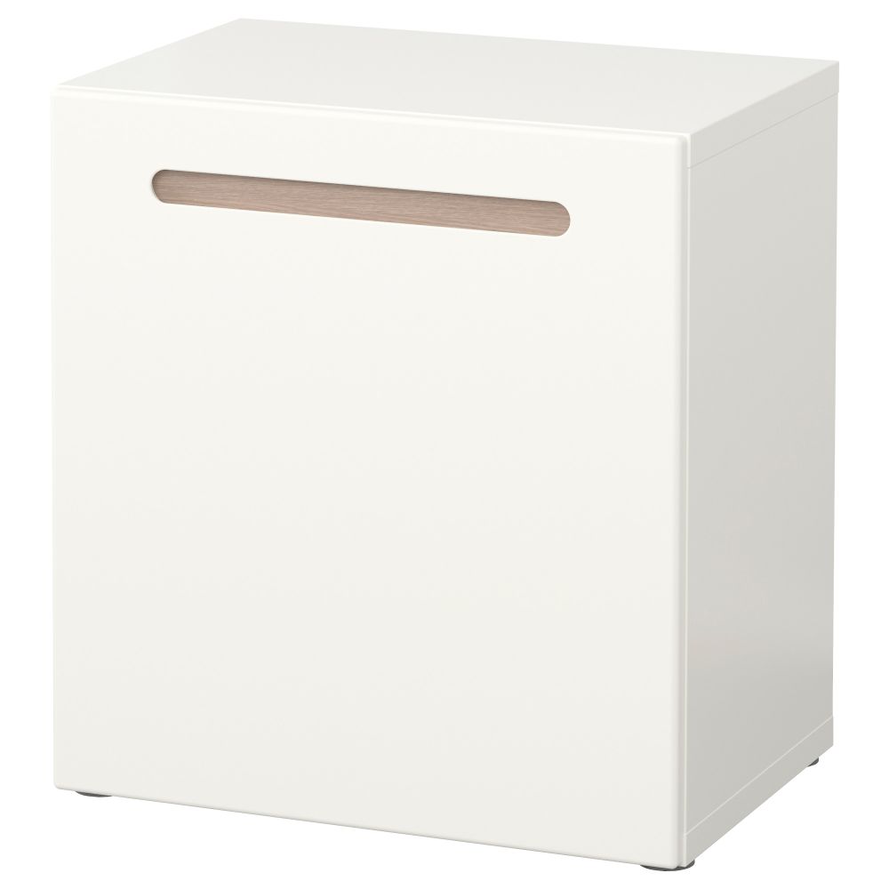 Стеллаж с дверью БЕСТО, Марвикен белый (60x40x64 см) - схема-чертеж с размерами