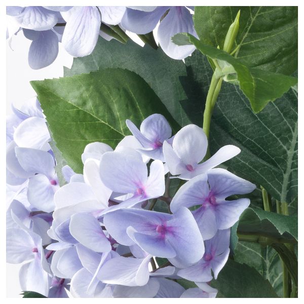 Искусственное растение в горшке ФЕЙКА, д/дома/улицы, Гидрангея сиреневый (12 см) - схема-чертеж с размерами