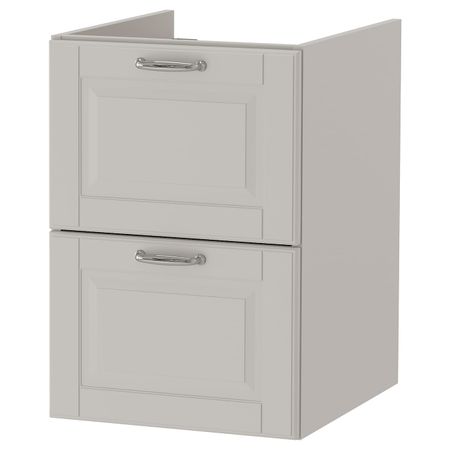 Шкаф для раковины с 2 ящ, Кашён светло-серый 40x47x58 см IKEA GODMORGON ГОДМОРГОН 003.922.58