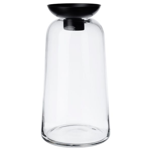 Ваза/подсвечник для греющей свечи ВИНТЕР 2017, прозрачное стекло (29 см) - фото 1