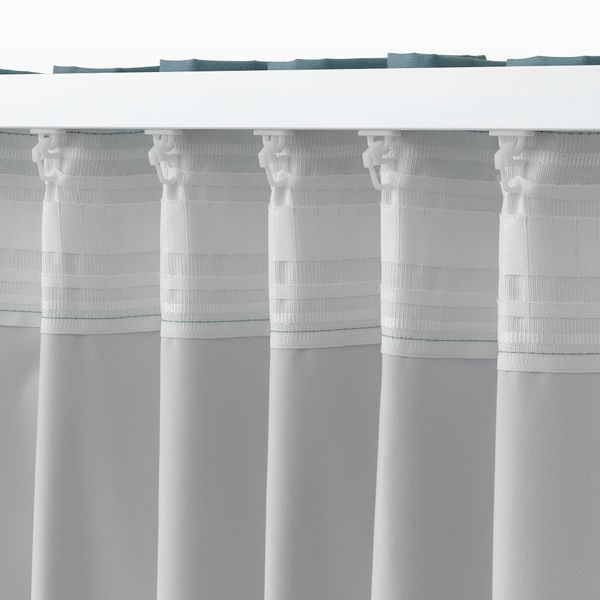 Затемняющая гардина, 1 шт., голубой, 140x250 см IKEA BRUKSVARA 505.741.71 - фото 5