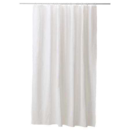 Штора для ванной ЭГГЕГРУНД, белый (180x200 см)