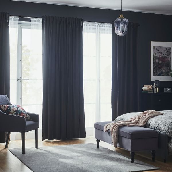 Затемняющие гардины, 2 шт., темно-серый 140x300 см IKEA SANELA САНЕЛА 004.140.24 - фото 7