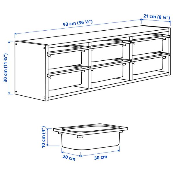 IKEA, дополнительный ракурс - схема-чертеж с размерами