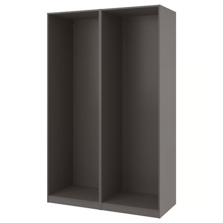 PAX 2 каркаса гардеробов - темно-серый 150x58x236 см