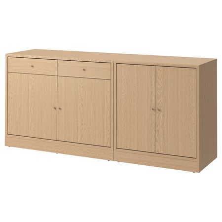 TONSTAD Комбинация д/хранения - дубовый шпон 202x47x90 см