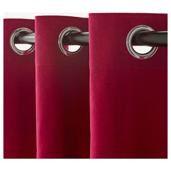 Гардины, 1 пара САНЕЛА, темно-розовый (140x300 см) - схема-чертеж с размерами