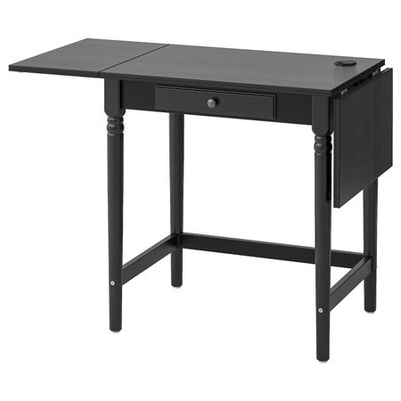 Письменный стол, черный 73x50 см IKEA INGATORP ИНГАТОРП 003.619.35