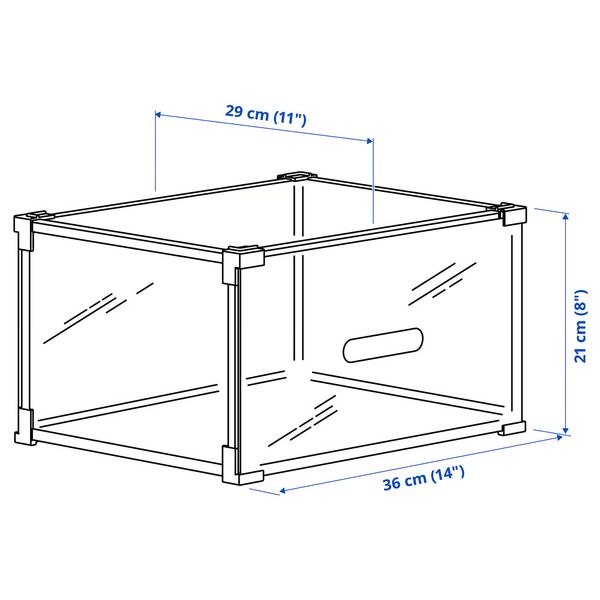 Упаковка 7 из 6 для IKEA - схема-чертеж с размерами