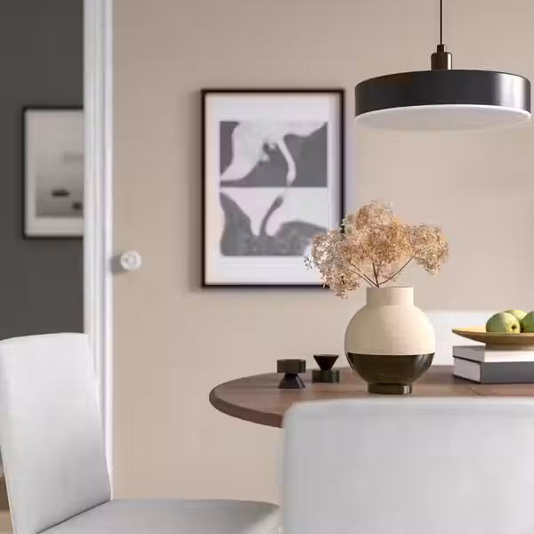 GLANSGRAN ГЛАНСГРАН Ваза - бежевый/чёрный 23 см - фото 3